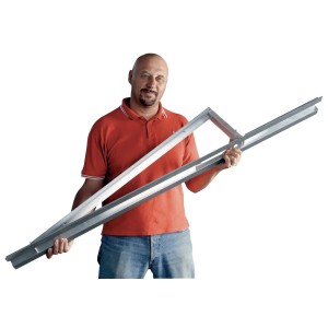 Megafix One Triangolo autoportante singolo in alluminio 1,5mt a 12°