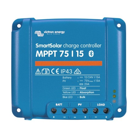 Victron SmartSolar MPPT 75/15 12/24V 15A Charge Controller with Bluetooth