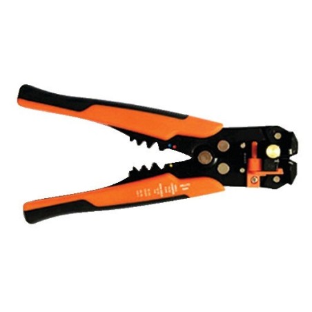 Pinza crimpatrice professionale + spelacavi per cavi 0,2-6mm2