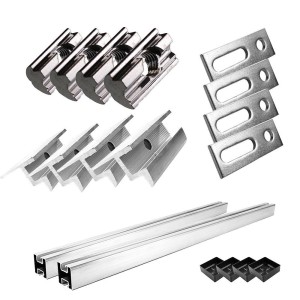 Mounting kit h30mm 1 solar panel with studs for pitched roof