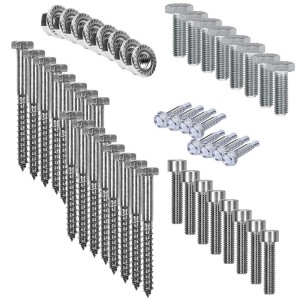 Adjustable mounting kit h30 3 panels with brackets for sloping roofs