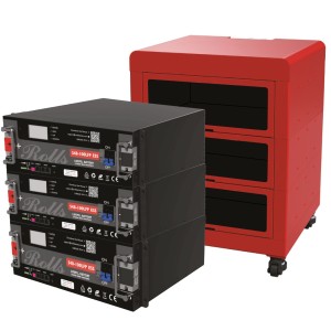 Rolls Lithium LiFePo4 Battery Bank 15.36kWh 3x 100Ah 48V 5.12kWh with 12U ESS cabinet