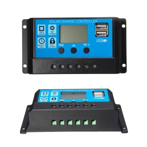 20A 12-24V PWM Solar Charge Controller with 2 USB output 5V/2A Max