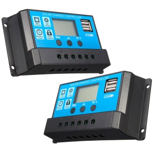 20A 12-24V PWM Solar Charge Controller with 2 USB output 5V/2A Max