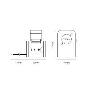 GoodWe GM3000 120A 40mA 3L+N/400Vac 3-Phase Smart Power Sensor