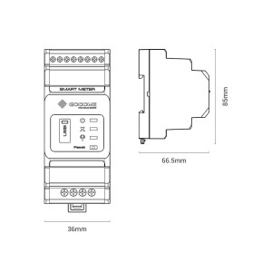 GoodWe GM3000 120A 40mA 3L+N/400Vac 3-Phase Smart Power Sensor