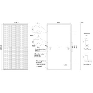 JA SOLAR JAM66S30 500W 38.35Vmp Monocrystalline Photovoltaic Module from 36pcs
