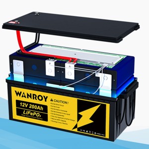 WANROY 12V 200Ah LiFePO4 Battery With 100A BMS 12.8V 2560Wh