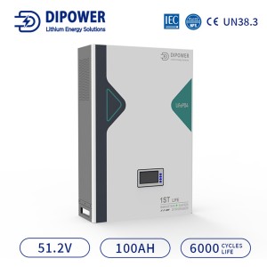 Battery 51.2V 106Ah (16S1P) LiFePo4 48V 5.12KWh 3000-6000 cycles