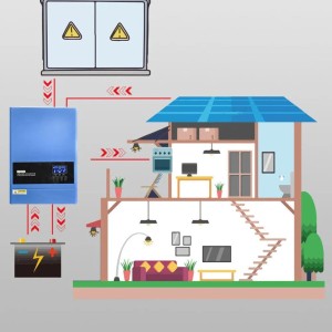 Kit Off Grid Baita Casa 48V 5.74kWh con Inverter 6.2kVA Batteria 5.12kWh