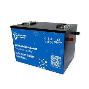 Ultimatron LiFePO4 48V 100Ah UBM-48-100 METAL+HEAT 51.2V Lithium Battery BMS Smart Bluetooth 5120Wh
