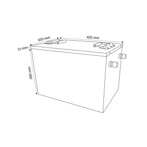 Ultimatron LiFePO4 48V 100Ah UBM-48-100 METAL+HEAT 51.2V Lithium Battery BMS Smart Bluetooth 5120Wh