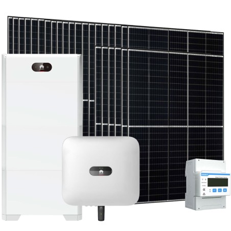 10.66kW Three-phase Solar Kit with Huawei 8kW Inverter and 15kWh Lithium Battery + Meter