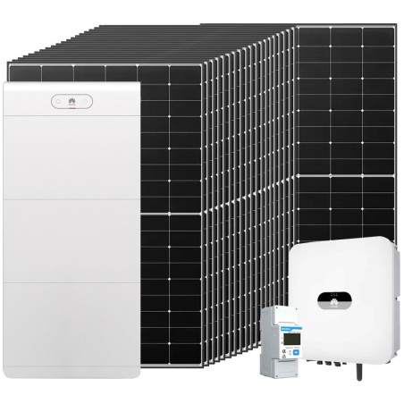 Kit fotovoltaico 6kW 8600W Monofase OnGrid con Accumulo Batteria Huawei 21kW