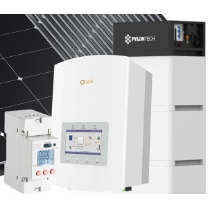 6kW 7740W Single Phase On-Grid PV kit Solis Inverter with Backup + Pylontech 10.65 Battery