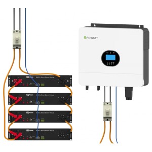 Growatt 6kW Dyness Battery 9.6kWh OFF-GRID Single-phase storage system photovoltaic kit
