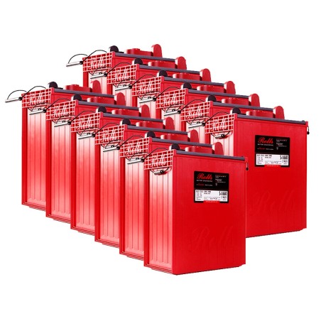 Rolls S2 L16-HC 24V 39.84kWh Battery Bank C100 Series 4000