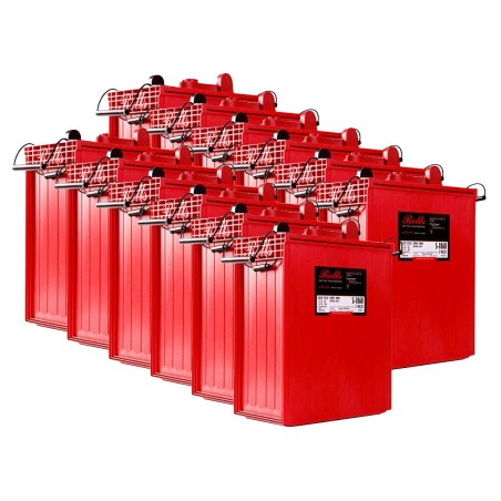 Rolls S2 L16-SC 24V 44.86kWh Battery Bank C100 4000 Series
